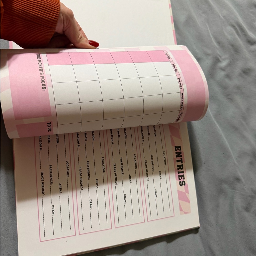Pink Rodeo Planner Spiral Notebook - Picture 4 of 7